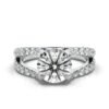925 Sterling Silver Split Shank Diamond Engagment Ring - Image 6