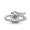 925 Sterling Silver Split Shank Diamond Ring - Image 7