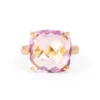 925 Sterling Silver Square Amethyst Candy Cocktail Ring - Image 5