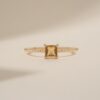 925 Sterling Silver Square Citrine Ring - Image 7