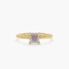 925 Sterling Silver Square Labradorite Ring