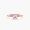 925 Sterling Silver Square Moonstone Ring - Image 2
