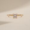 925 Sterling Silver Square Moonstone Ring - Image 3