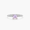 925 Sterling Silver Square Moonstone Ring - Image 6