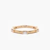 Thin gold-plated sterling silver eternity ring