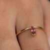 925 Sterling Silver Stackable Tourmaline Ring - Image 2