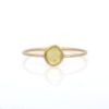 925 Sterling Silver Stackable Yellow Sapphire Ring