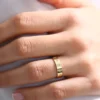 Oval signet ring featuring a 2.25 mm Premium CZ Diamond