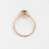 925 Sterling Silver Stargaze Ring, 1.02ct. Oval Cut Greenish Blue Montana Sapphire 925 Sterling Silver Ring - Image 3