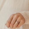 Versatile sterling silver ring for stacking or solo wear