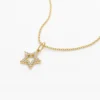 Layering necklace with clean layered silhouette and refined sparkle