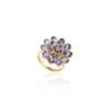 925 Sterling Silver Tanzanite And Diamond Cluster Ring - Image 3