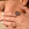925 Sterling Silver Tanzanite And Diamond Cluster Ring - Image 7