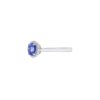 925 sterling silver ring with thick gold plating and gemstone detailing