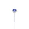 Ring showcasing a 1.03-carat round faceted-cut tanzanite design