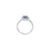 925 sterling silver tanzanite ring with a refined, clean silhouette