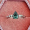 925 Sterling Silver Teal Blue Montana Sapphire Ring - Image 2