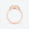 Gold-plated ring with a floral band detail