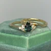 925 sterling silver ring set with thick gold plating