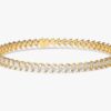 Sterling silver tennis bracelet with prong-set premium CZ stones