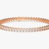 Gold-plated tennis bracelet with a refined, polished finish