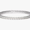 Women’s tennis bracelet with balanced diamond-style sparkle