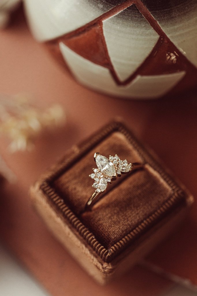 925 Sterling Silver The Ella Marquise Band