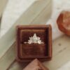 Polished 925 sterling silver ring with thick gold plating
