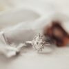 Marquise starburst halo diamond ring in 925 sterling silver