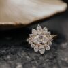 925 Sterling Silver ring with oval centre stone