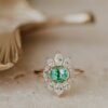 925 Sterling Silver The Ray .89 ct Oval Emerald Ring - Image 5