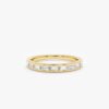 925 Sterling Silver Thick Diamond Channel Set Ring