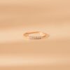 925 Sterling Silver Thin 7 Diamond Ring - Image 4