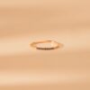 925 Sterling Silver Thin Blue Sapphire Stacking Ring - Image 5