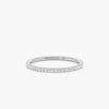 925 Sterling Silver Thin Diamond Eternity Band - Image 2