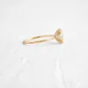925 Sterling Silver Threaded Ring, Oval Cut Diamond - Image 3