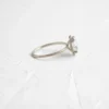 Threaded ring design in sterling silver with delicate detailing