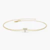925 Sterling Silver bracelet with three floating stones