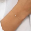925 Sterling Silver bracelet with polished gold plating