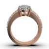 925 Sterling Silver Three-Row Diamond Engagement Ring - Image 8