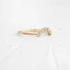 Pave-style ring with a smooth, closely set stone surface