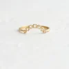 925 sterling silver ring with thick gold plating