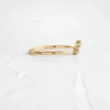 Diamond stack ring with nickel-free, hypoallergenic materials