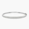 925 Sterling Silver Three Row Pave Diamond Bracelet For women - Image 6
