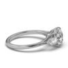 925 Sterling Silver Three Stone Bullet Diamond Engagement Ring - Image 8