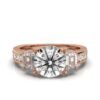 925 Sterling Silver Three Stone Diamond Engagement Ring - Image 6