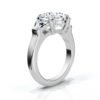 925 Sterling Silver Three Stone Diamond Engagement Ring - Image 5