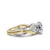 925 Sterling Silver Three Stone Diamond Engagement Ring - Image 3
