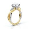 925 Sterling Silver Three Stone Diamond Engagement Ring - Image 5