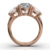 925 Sterling Silver Three Stone Diamond Ring - Image 3